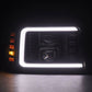 AlphaRex 92-96 Ford F-Series/Bronco LUXX-Series Proj Headlights Blk w/Actv Light SeqSig & SBDRL 880268 *Discontinued