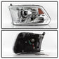 SPYDER xTune Dodge Ram 2009-2014 Halo LED Projector Headlights - Chrome PRO-JH-DR09-CFB-C 9036743