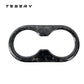 Backseat Cup Holder for Tesla Model 3 Model Y - Carbon Fiber Interior Mods