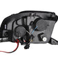 Anzo 1997-2001 Honda Prelude Projector Headlights w/ Halo Black w/ LED