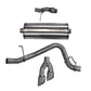 Corsa Performance Cat Back Exhaust, Sport, 3in, Single Side Twin Polished 4in Tips, 2015