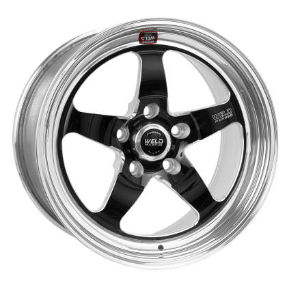 Weld S155 18x5 Ventura Drag 5x120 ET-23 BS2.1 Gloss BLK MIL DIA 78.1