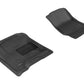 3D MAXpider 2014-2020 Chevrolet Silverado Double Cab/Crew Cab Kagu 1st Row Floormat - Black L1CH03911509