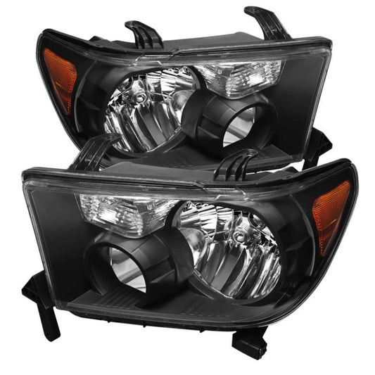 SPYDER Xtune Toyota Tundra 07-13 / Toyota Sequoia 08-13 OEM Style Headlights Black HD-JH-TTU07-AM-BK 5077127