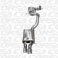 Corsa 06-10 Volkswagen GLI Mk5 Black Touring 3.0in Cat-Back Single Rear Exitn Black Pro-Series Tips 14598BLK