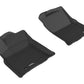 3D MAXpider 2016-2017 Toyota Tacoma Access Cab/Double Cab Kagu 1st Row Floormat - Black L1TY19211509