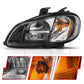 ANZO 2002-2014 Freightliner M2 LED Crystal Headlights Black Housing w/ Clear Lens (Pair) 131030