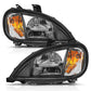 ANZO 1996-2013 Freightliner Columbia LED Crystal Headlights Black Housing w/ Clear Lens (Pair) 131028