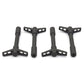 Ford Racing Black Crinkle Finish Valve Cover Hold Down Wing Nuts 302-326