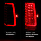 ANZO 2007-2014 Chevy Tahoe LED Taillight Plank Style Chrome With Red/Clear Lens 311323