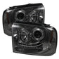 Spyder Ford F250/350/450 Super Duty 05-07 Projector Headlights LED Halo- LED Smke PRO-YD-FS05-HL-SM 5010568