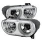 SPYDER Xtune Dodge Challenger 08-14 Xenon Hid Model Only Projector Headlamps Chrome HD-JH-DCHAL08-HID-C 9027284