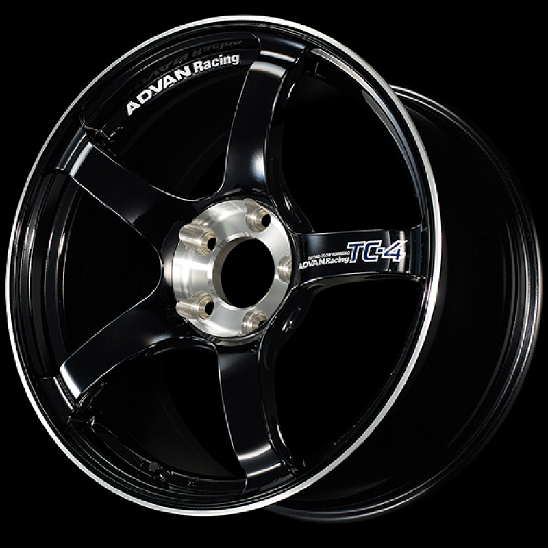 Advan TC-4 SE 15x6.0 / +45 Offset / 4x100 / 63mm Bore / Racing Gloss Black and Diamond Cut YADS5C45ABF