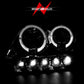 Anzo 1997.5-2003 Ford F-150 Projector Headlights w/ Halo and LED Chrome 1pc