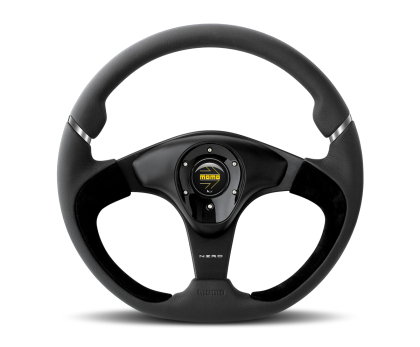 Momo Nero Steering Wheel 350 mm - Black Leather/Suede/Black Spokes