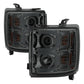 Spyder Chevy Silverado 14-16 2500 HD Projector Headlights Light Bar DRL Smke PRO-YD-CSHD14-LBDRL-SM 5081056