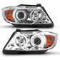 Anzo 2006-2008 BMW 3 Series E90-E91 Projector Headlights w/ Halo w/ LED Bar