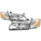 SPYDER xTune 00-01 Toyota Camry 4pc OEM Style Headlights w/Corner Lights - Chrome (HD-JH-TCAM00-SET-C) 9042812