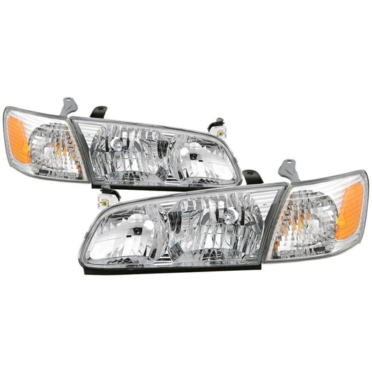 SPYDER xTune 00-01 Toyota Camry 4pc OEM Style Headlights w/Corner Lights - Chrome (HD-JH-TCAM00-SET-C) 9042812