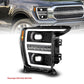 ANZO 21-23 Ford F150 LED Projector Headlight w/Switchback+Sequential - Black (Passenger Side Only) 111594-R