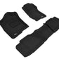3D MAXpider 07-14 Chevrolet Tahoe With Bench 2nd Row Elegant 1st 2nd Row - Floor Mat Set (Black) L1CH04904709