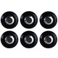 BLOX Racing New Fender Washers Kit M6 12pt - 6pc Large Diameter Black BXAC-00311-BK