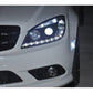 Spyder Mercedes Benz C-Class 08-11 Projector Headlights Halogen - DRL Blk PRO-YD-MBW20408-DRL-BK 5042262