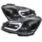 Spyder Mercedes Benz W204 C-Class 12-13 Projector Halogen Model- DRL Blk PRO-YD-MBW20412-DRL-BK 5074249