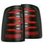AlphaRex 09-18 Dodge RAM LUXX-Series LED Taillights Black Red w/Actv Light & SS 640002 *Discontinued