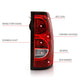 ANZO 2004-2007 Chevy Silverado Taillight Red/Clear Lens w/Black Trim (OE Replacement) 311302