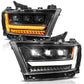 ANZO 19-24 RAM 1500 (New Body/OE Halogen) Full LED Proj Headlights DRL/SeqSig Black - Pass. Side 111628A-R