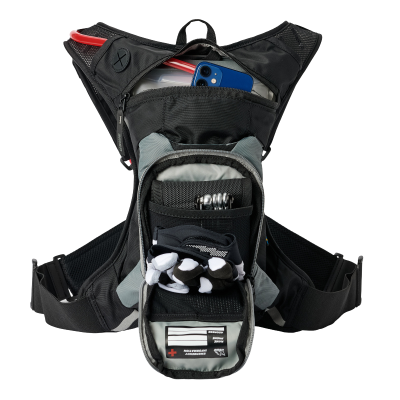 USWE Moto Hydro XTR Dirt Biking Hydration Pack 3L - Black