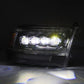 AlphaRex 09-18 Ram 2500 NOVA LED Proj Headlights Plank Style Chrome w/Activ Light/Seq Signal/DRL 880556 *Discontinued