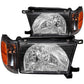 Anzo 1999-2002 Toyota 4Runner Crystal Headlights Black