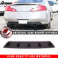 23" x 6" Universal Rear Bumper Diffuser Lip 5 Shark Fins Under