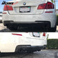 Universal V5 Style Rear Diffuser Shark Fin Kit Unpainted Black ABS