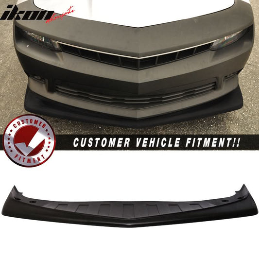 2014-2015 Chevy Camaro SS Z28 Style Front Bumper Lip Carbon Fiber CF