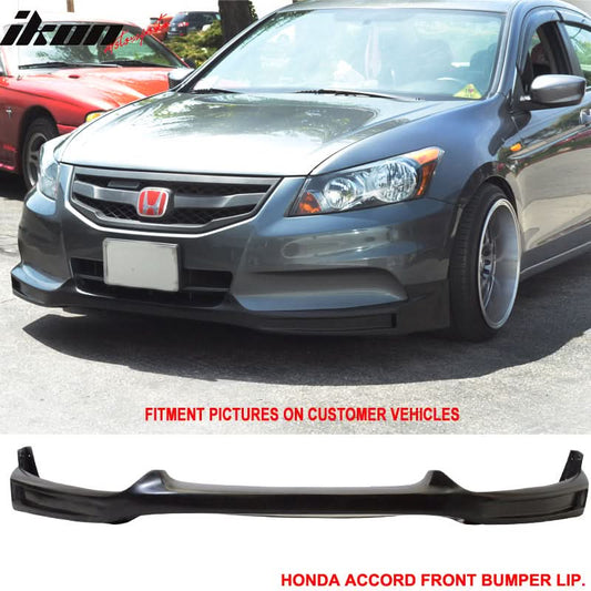 2011-2012 Honda Accord Sedan Mugen Style Front Bumper Lip Spoiler PU