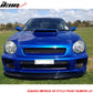 2002-2003 Subaru Impreza DP Style Unpainted Black Front Bumper Lip PU