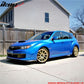 2008-2010 Subaru Impreza CS style Unpainted Black Front Bumper Lip PU