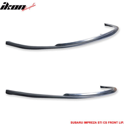 2008-2010 Subaru Impreza CS style Unpainted Black Front Bumper Lip PU