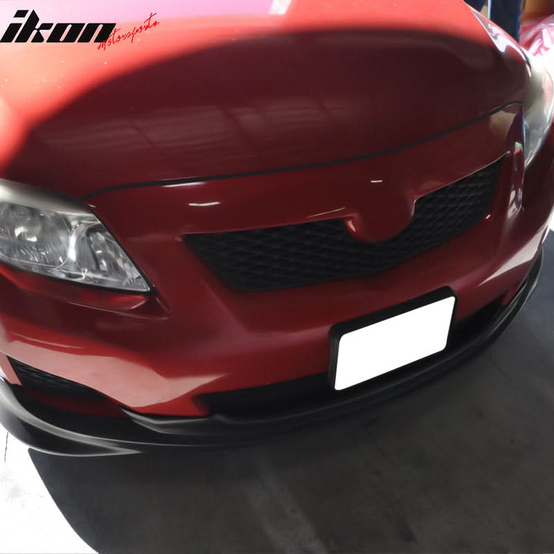 2009-2010 Toyota Corolla K Style Unpainted Front Bumper Lip Spoiler PU