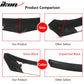 Universal 62"-66" Adjustable B Style Front Bumper Lip 3PC