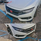 2016-2018 Honda Civic 2PC Unpainted Front Lip Splitter Spoiler PP