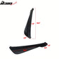 Universal V1 Style Unpainted 2PC Rear Bumper Lip Diffuser Splitters PP