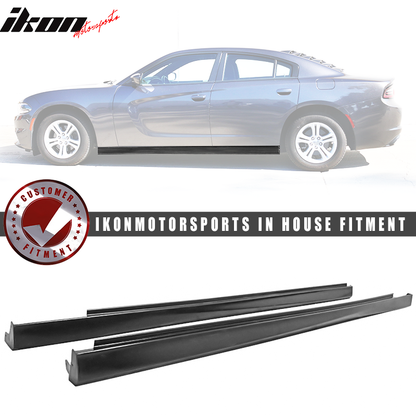 2011-2023 Dodge Charger Unpainted Side Skirts Rocker Panels Pair PU