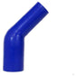 HPS 1-3/4" - 2-1/4" ID, Silicone 45 Degree Elbow Reducer Coupler Hose, High Temp 4-ply Reinforced, Blue, 45mm - 57mm ID