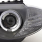 BMW 1-series E81 E82 E87 E88 Black Angel Eyes Headlight Set (2004-2011)
