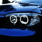 BMW 1-series E81 E82 E87 E88 Black Angel Eyes Headlight Set (2004-2011)