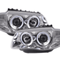 BMW 1-series E81 E82 E87 E88 Chrome Angel Eyes Headlight Set (2004 to 2011)